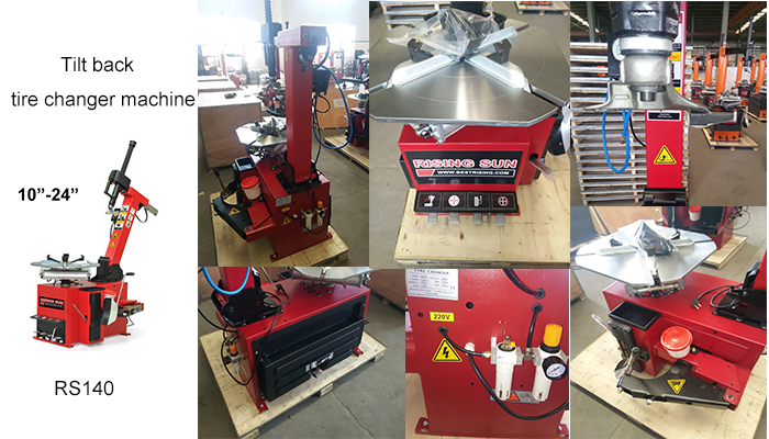tilt back tire changer machine